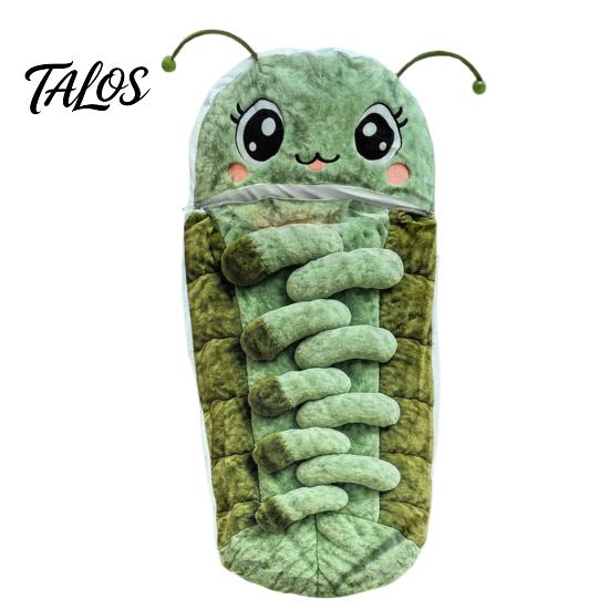 Lustiger Raupen-Schlafsack, Tragbarer Kuschel-Kokon-Liegesack, Ganzkörper-Wrap, Gemütlicher Schlafsack für Nickerchen, Lesen, Wohnheim, Reisegebrauch