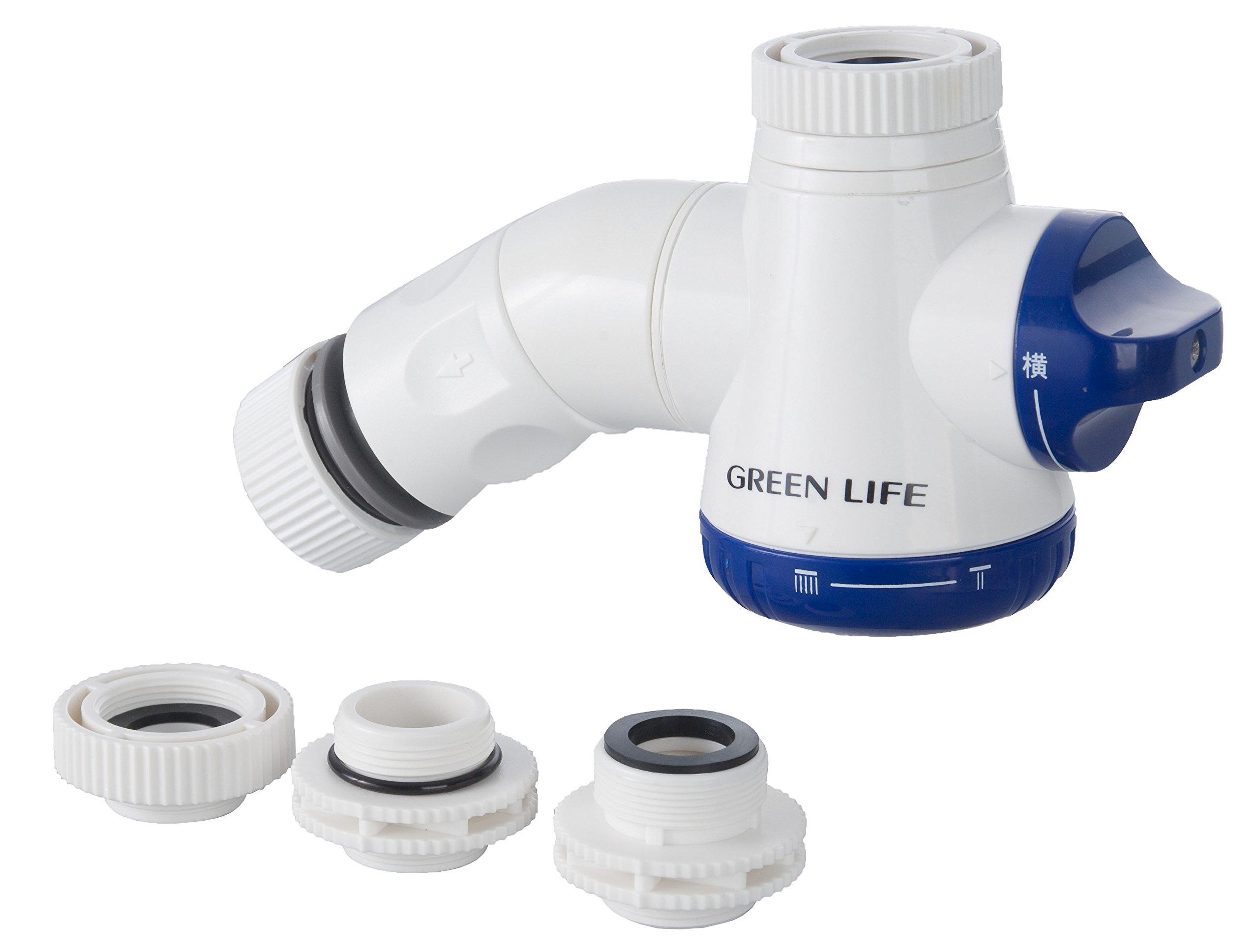 

Green Life Connector Shower Faucet Connector for Mixer Taps, Two-Way Type, Compatible with Aerated Faucets, 5.3 x 8.0 x 15.0 cm, SJC-03