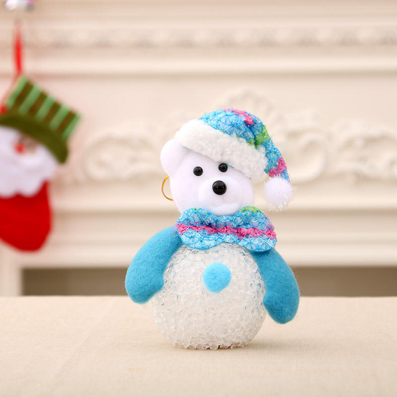 Christmas Decorations Luminous EVA Snow Man Night Light Christmas Gifts Christmas Tree Pendant Decorations