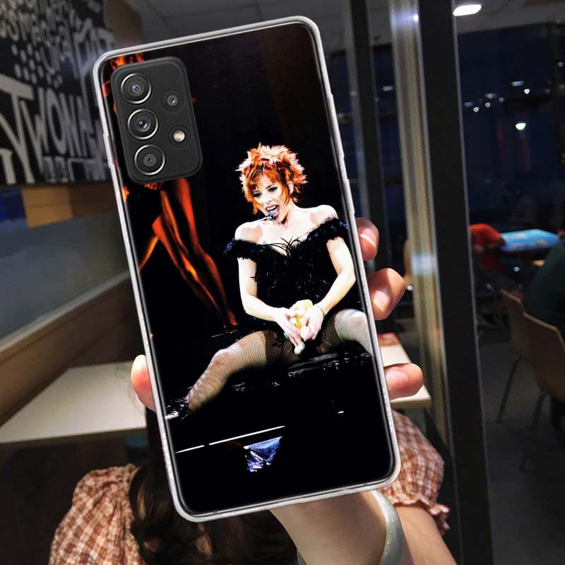 

Mylene Farmer Phone Case for Samsung A54 A57 A37 A17 A14 A15 A12 A24 A34 A55 A35 A25 A52S A07 A05S A04S A22 A32 A72 Galaxy Note Samsung A24
