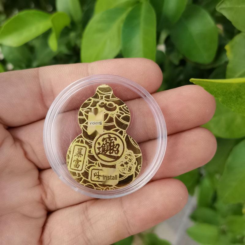 Gold 999 Leaf Phone Sticker: Wealth-Attracting Back Sticker, Ideal Birthday Gift
