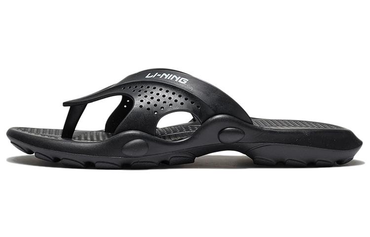 Мужские шлепанцы Li Ning из ЭВА Черные AGAS007-1 43.5
