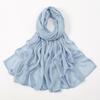 Autumn new solid color hot-selling Malay Indonesian cotton headscarf, monochrome wide-brimmed thin Modal breathable scarf