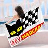 S-E-V M-Marchals Brand Microfiber Printed Beach Towel Mountain Climbing Yoga Beach Swimming Running Absorbent Soft Towel