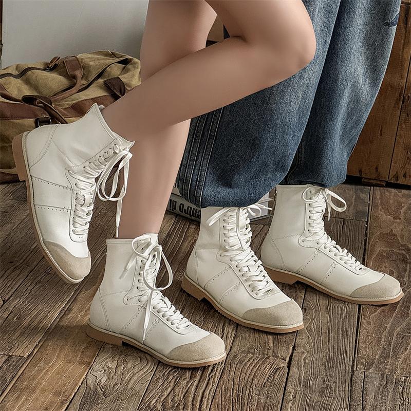 TUINANLE Women's Chelsea Ankle Boots Low Heel Casual Fall Boots Shoes Round Toe Booties for Women