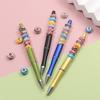 30/50/100pcs resin large hole bead sparkling bead, large hole spacer bead European craft bead, DIY necklace bracelet jewelry production