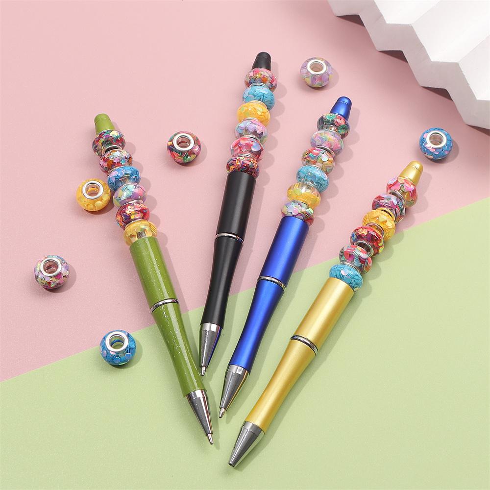 30/50/100pcs resin large hole bead sparkling bead, large hole spacer bead European craft bead, DIY necklace bracelet jewelry production