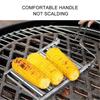 Edelstahl Wurstroller-Gestell Silber BBQ-Grillgestell Wiederverwendbarer Wurstgrill Outdoor-BBQ