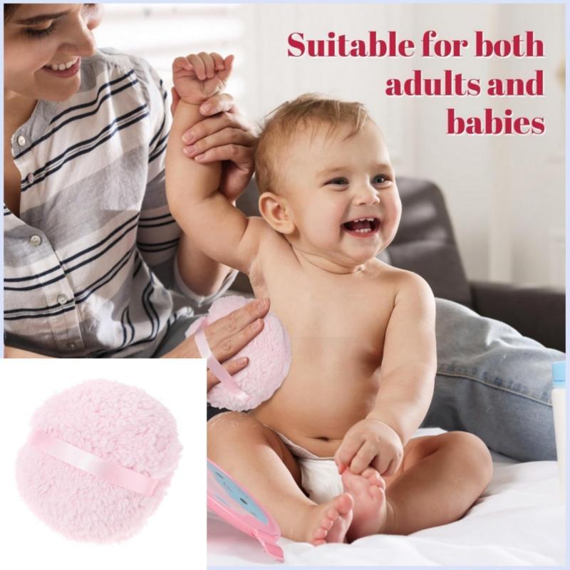 15Cm Extra Large Powder Puff Oversize Long Plush Body Powder Applicator Easy To Hold Oversize Dust Puffs For Body Face Powder