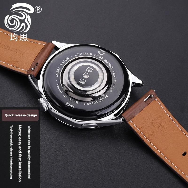 For New Huawei GT5 Strap GT5 Pro Soft Cowhide Watchband Smart Sports WATCH GT5 Ultimate Replacement Wristband Accessory 46mm