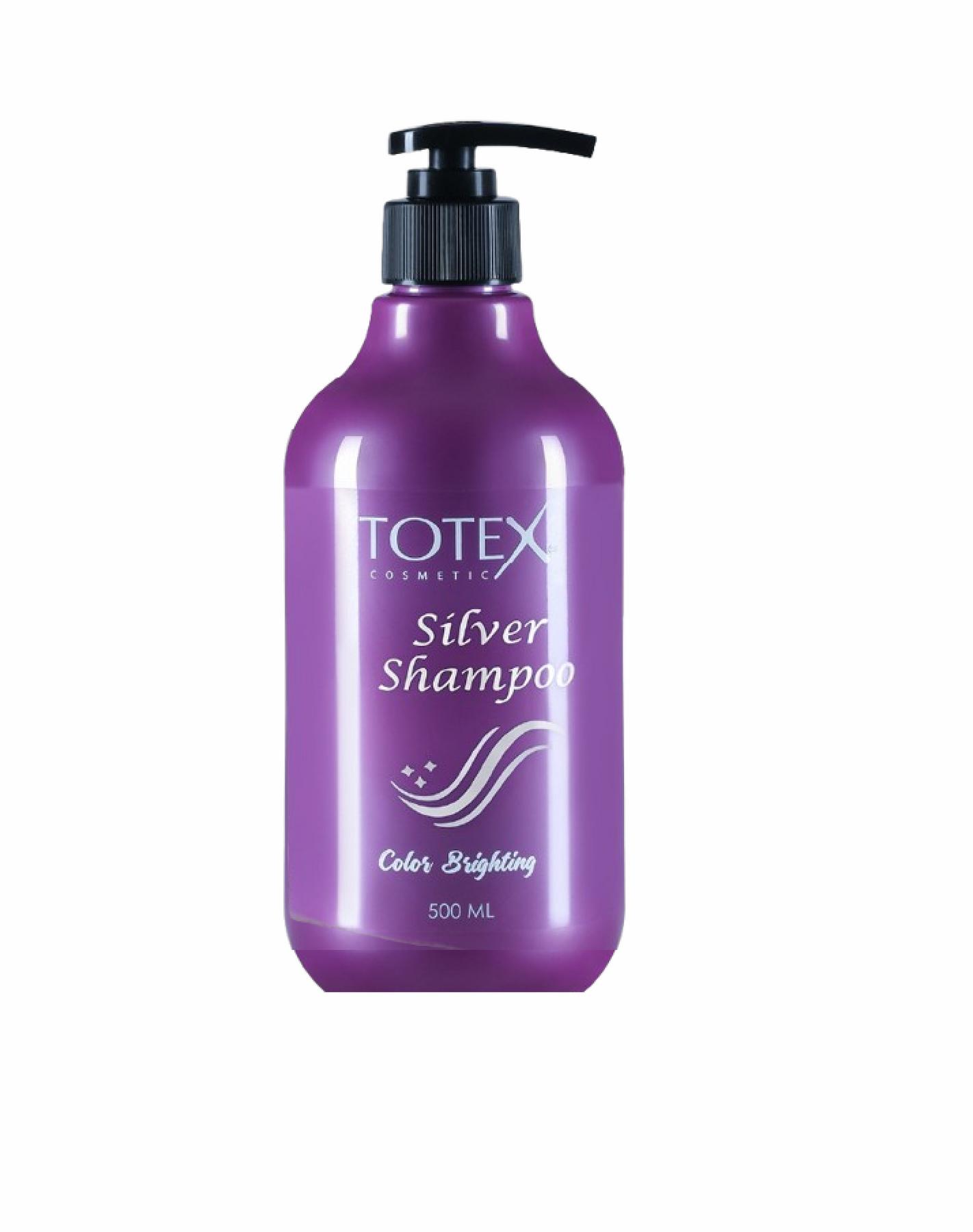 

Shampoo for neutralizing yellow pigment Silver Shampoo Totex 500 ml