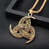 Nordic Vikings Necklace Legend Odin Horn and Dragon Pendant Necklace