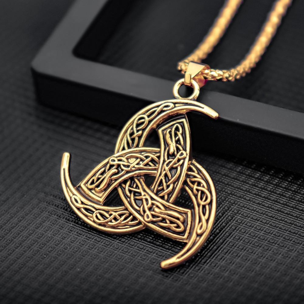Nordic Vikings Necklace Legend Odin Horn and Dragon Pendant Necklace
