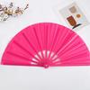 2Pcs Solid Color Folding Fan Kung Fu Stage Dance Performance Large Handheld Fan Portable Lightweight Summer Cooling Fan Decoration Party Accessories