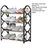 Entryway Shoe Rack 4 Tiers Large Bearing Capacity Great Load Detachable Thickened Steel Pipe