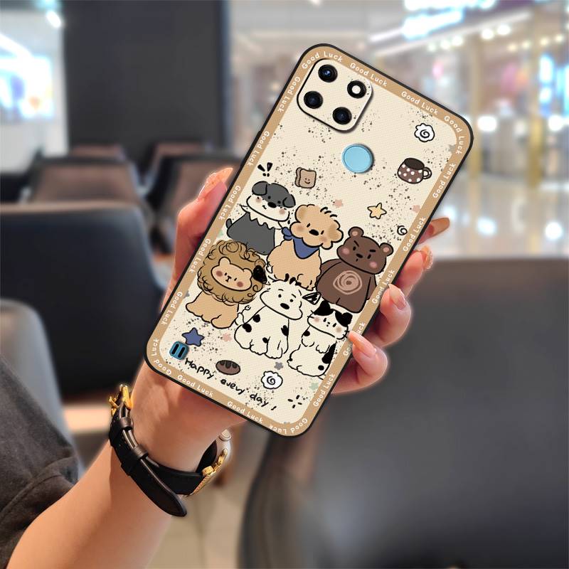 Phone Pouch Graffiti Phone Case For OPPO Realme C21Y/C25Y Silicone Back Cover Full Wrap Anti-dust Anti-knock Soft Case