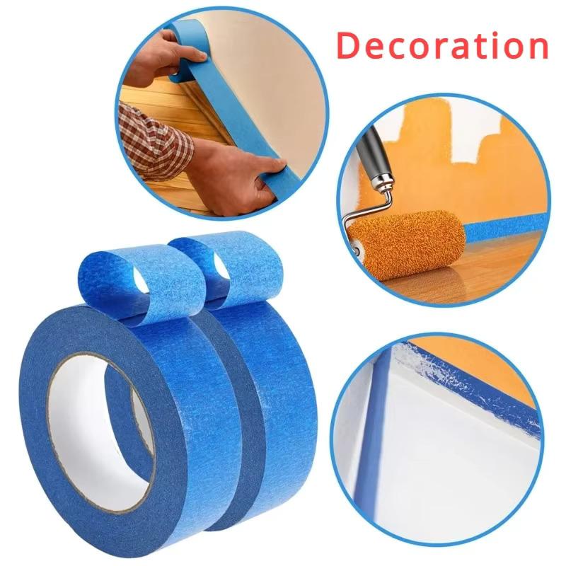 3 Roll/Set Paint Tape Multi-Surface Masking Easy Removal Paint Tape Security Wall Painting Crafts Art Construction Home 20m/RollPinstriping Tape 3