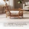 Eco Decx Rattan Pet Bed Without Cushion, Natural Woven Design | 80 * 52 * 41 cm