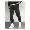 Men's Black Oversize Sweatpants With Elastic Legs