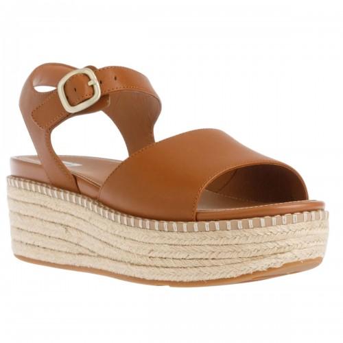 FitFlop Damen/Damen Eloise Leder Keil-Espadrilles mit Fersenriemen