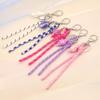 Trendy Handmade Dolphin & Shell Braided Rope Tassel Keychain