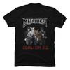 2026 Funny Cat Meowtallica Cat Rock Music Printed Cotton Tshirt Unisexs Summer Casual Top Short Sleeve Classic Male Unisex Tee