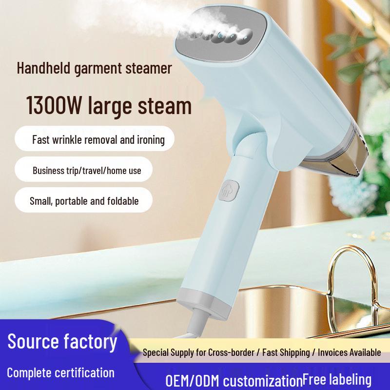 Foldable Handheld Garment Steamer - High-Power, Portable Wrinkle Remover Iron