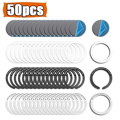 1-50 Stück Metallplatten-Disk-Magnethalter für Mobiltelefone Magnetische Führungsplatten Autotelefonständerhalter Metallplatten