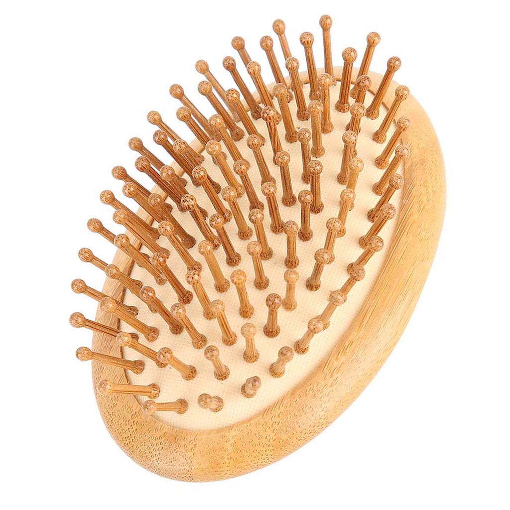 Wooden Massage Comb No Handle Scalp Care Styling Comb for Straight Curl HairComb