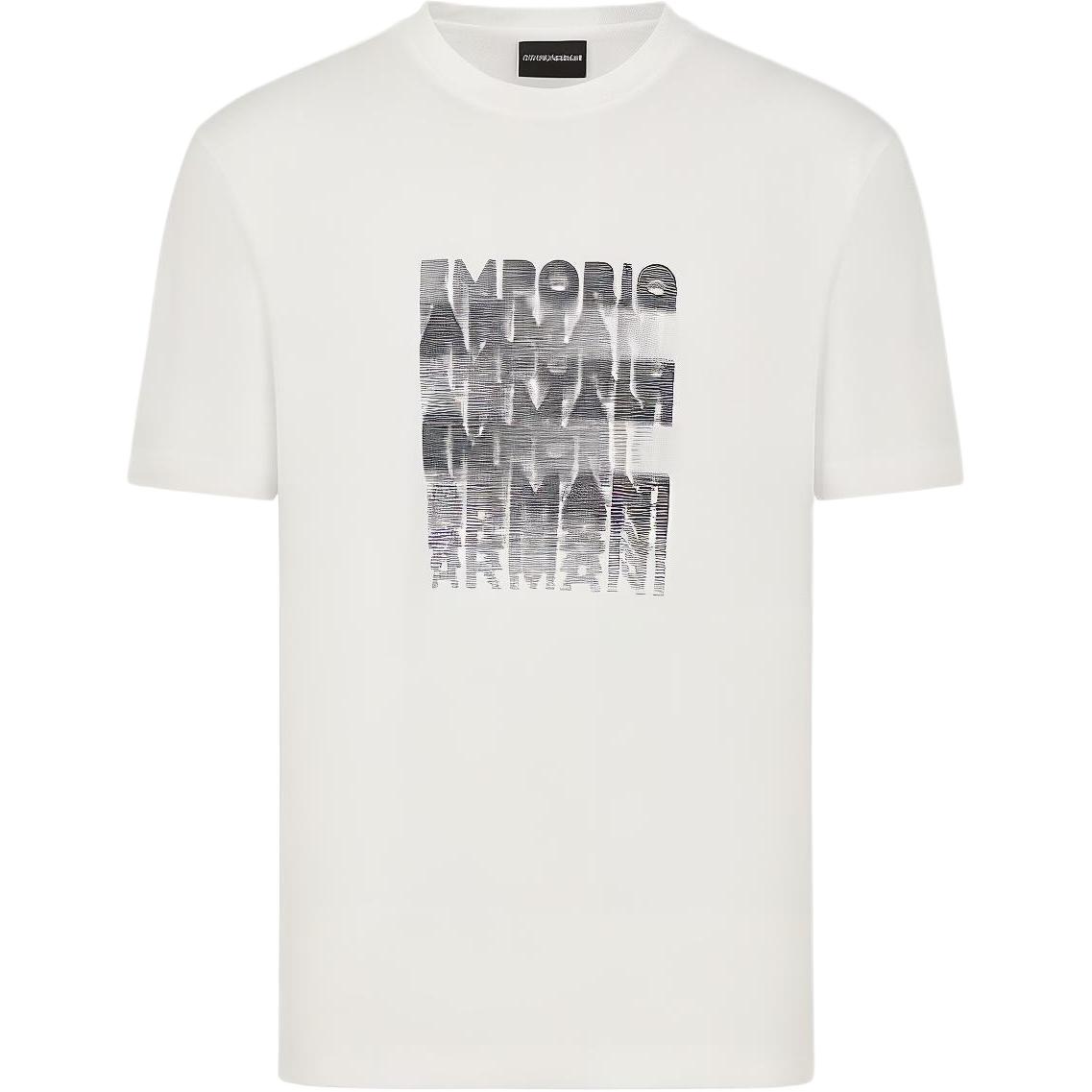 

Emporio Armani Logo Letter Print Round Neck Pullover Short Sleeve T-Shirt Men t-shirts White 3R1TDE-1JPZZ-0101 XXL