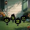 Fun Halloween Gifts for Gardeners 9Pcs Pumpkin Ghost Garden Stake, Lighted 2D Acrylic Yard Decor Glowing Holiday Accessories Lawn Path, Spooky Outdoor