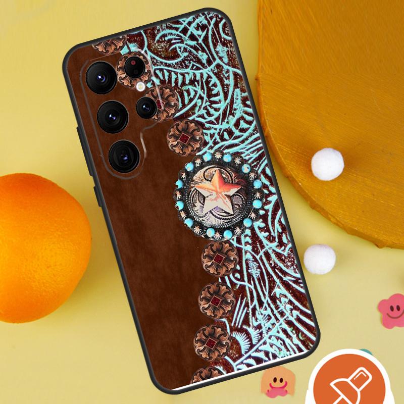Western Cowgirl Cowboy Phone Case For Samsung Galaxy S25 Ultra S23 S22 S21 Ultra S9 S10 S20 Plus S24 FE Funda Cover