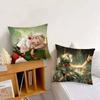 Rubuska Anime Reverse 1999 Pillow Case Fashion Square Pillowcase Bedroom Sofa Room Ins Decoration Leisure