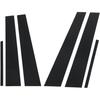 6pcs Pillar Post Decal Trim, Gloss Black Side Door Window Cover Trim Replacement for Charger (Charger 2011-2021)