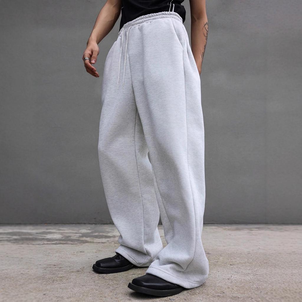 Couple Set Y2K Baggy Joggers Oversized Streetwear Pants Men Women Pure Color Cargo Pants for Running Workout