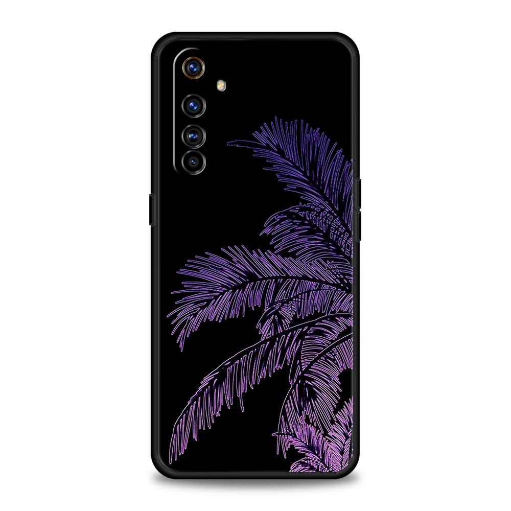Dragon Flower Grass Line Art Phone Case For Realme 10 9 8 5G 7 6 GT2 Pro Plus 9i 8i C21 C11 C25 C35 GT Neo 2 3 3T Soft Cover