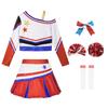 [LOLANTA] Children's Cheerleader Costume, Dance Costume for Girls, Cheer Dance Kids Costume, Halloween Cosplay, with Pom Poms, Socks, and Hair