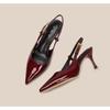Fashion 2025 Summer New Band Women Pumps Shoes Fashion Shallow Slip On Slingback Sandals Thin High Heel Dress Sexy Pumps Shoes