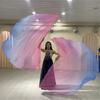 2Pcs Semicircle Praise Church Flags Praise Dance Worship Flags with Scalable Rod for Worship Dance Practice Performances