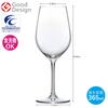 Toyo Sasaki Glass DIAMANT Wine Glasses, 365ml, Set of 3, Dishwasher Safe, Shatter-Resistant, Good Design Award Winning, Red and White Wine Glasses, RN