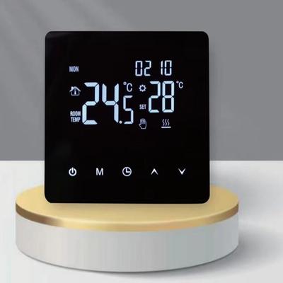 Electric Floor Heating Thermostat with WiFi Remote Control Supports 25A Load and 5000W for Tuya Smart Home Systems