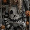 Sudadera con Estampado Gráfico 3D para Mujer, Halloween, Cuello Redondo, Manga Larga, Holgada, para Fiesta Navideña, Uso Diario Casual