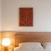 Handmade Woven Tapestry Frame Framed Boho Cotton Wall Art Wooden Rope Wall Hanging