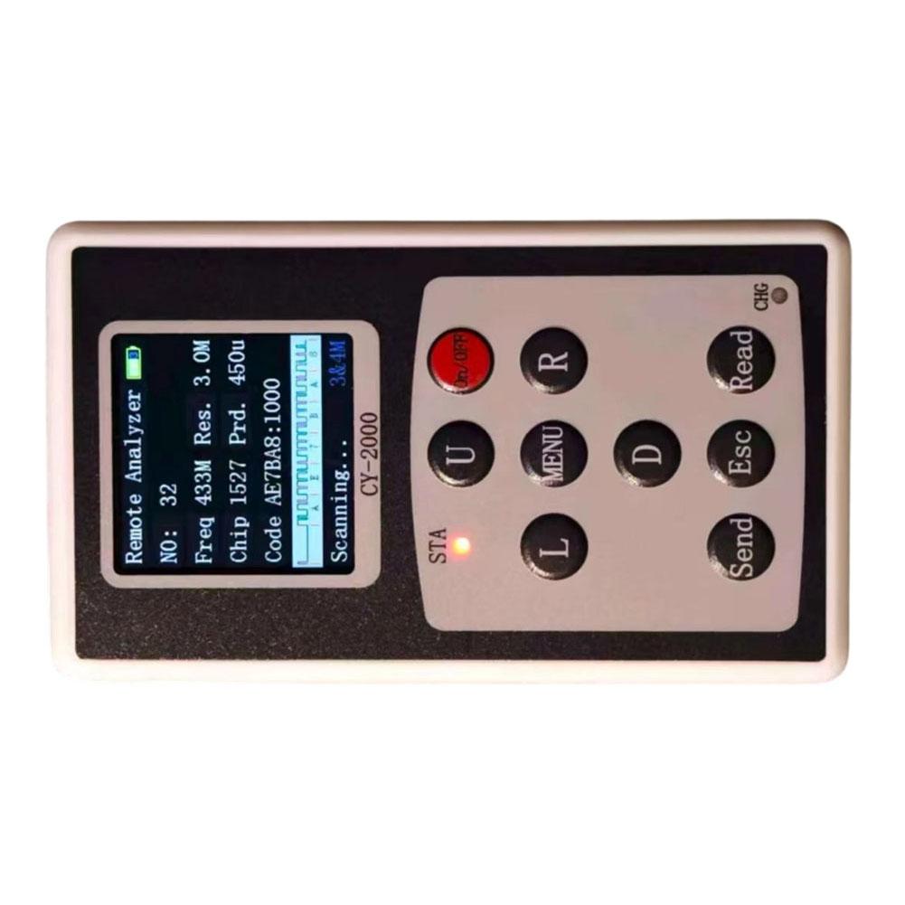 Dual Band Remote Control Signal Detector CY-2000 with 315MHz/433MHz and PT2262 eV1527 Chip Detection and 50 Sets Data Storage