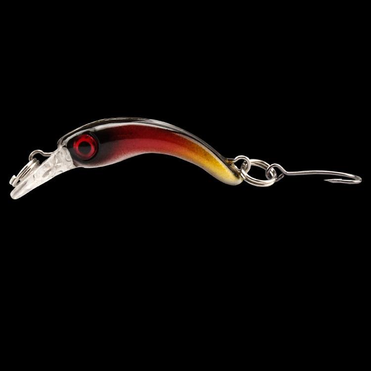 

Мини-воблеры Minnow, треугольные крючки, рыбные попперы, снасти для окуня, 3,7 см/1,5 г, рыболовные приманки, воблер, жесткая пластиковая приманка