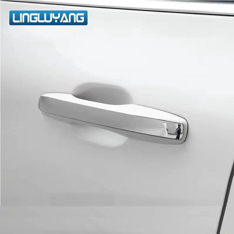 Car Door Handle Decorative Sequ Protective Cover Trim Chrome Stainless Steel Sticker for Volvo Xc60 Xc90 S90 V90