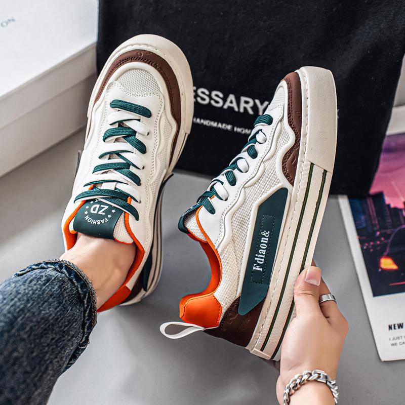 

Men s little white shoes 2025 summer new comfortable and breathable casual shoes versatile trend sports Korean version of board shoes 39