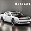 1/24 Dodge Challenger SRT Hellcat Alloy Car Model Diecasts Metal Sports Car Model High Simulation Sound Light Childrens Toy Gift