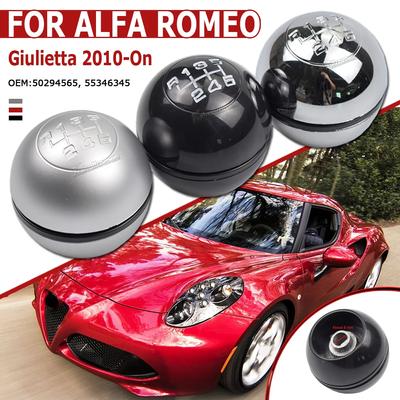 6 Speed Car Manual Gear Shift Knob Lever Shifter Stick Hand Ball for Alfa Romeo Giulietta 2010-On Car Accessory