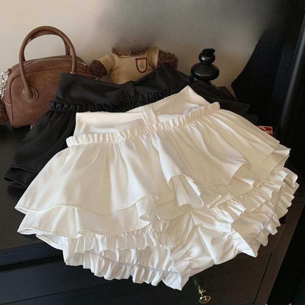 Flauschiger und dünner Designrock Frühling und Sommer Vielseitiger Kuchenrock A-Linie